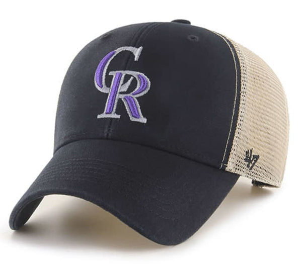 '47 Colorado Rockies Flagship Wash MVP Mesh Snapback Black Hat