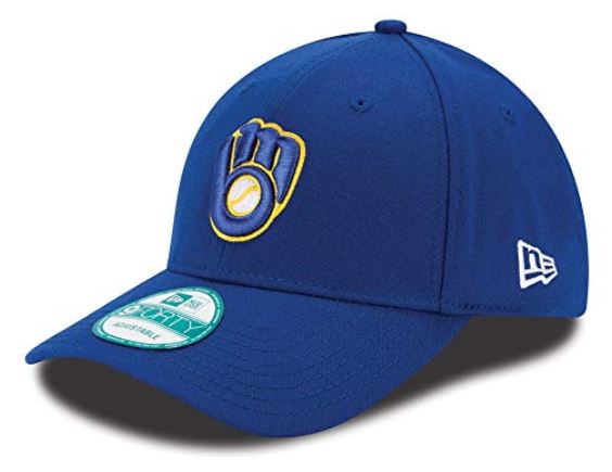 New Era Milwaukee Brewers MLB The League 9FORTY Velcroback Hat Blue