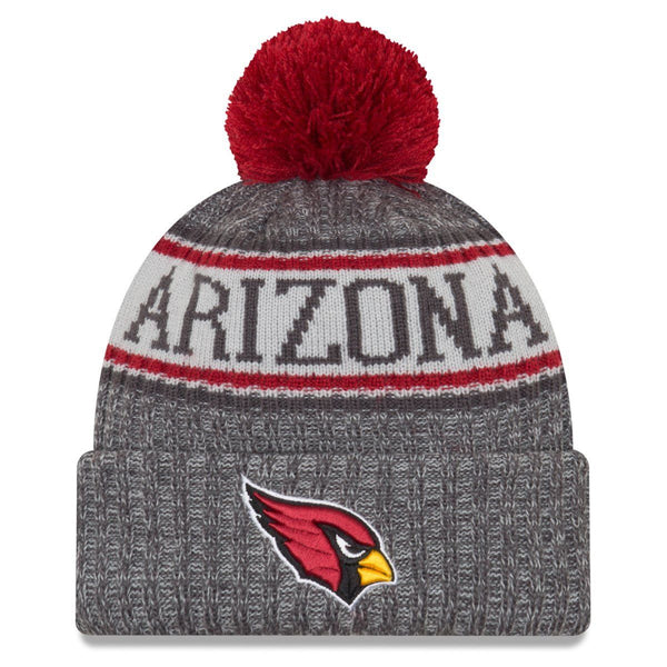 New Era Arizona Cardinals NFL 2018 Sideline Official Sport Knit Beanie Graphite Red