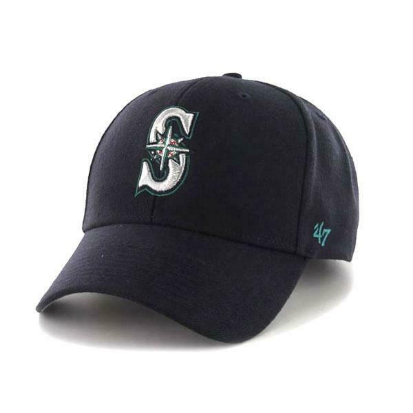'47 Brand Seattle Mariners MLB MVP Adjustable Adult Hat Navy Blue