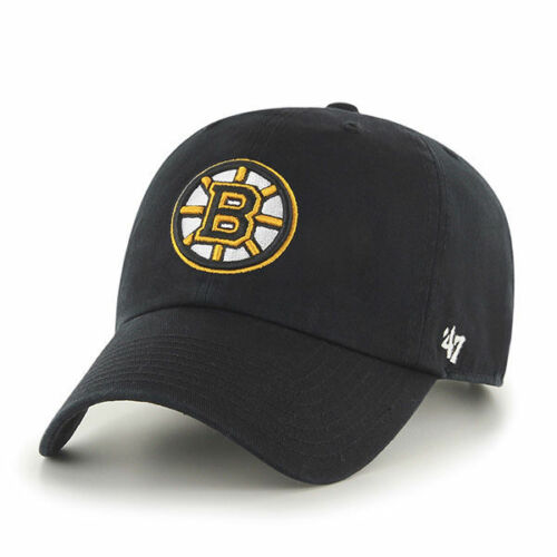 '47 Boston Bruins NHL Clean Up Strapback Hat Black
