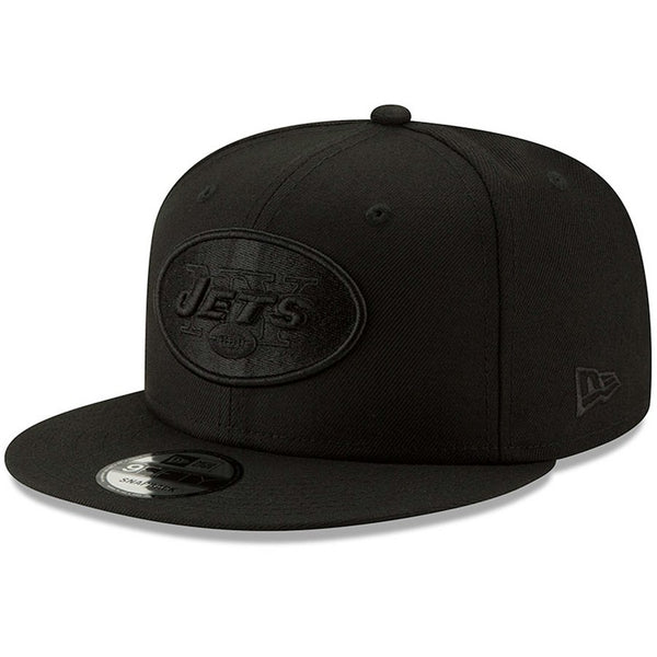 New Era New York Jets NFL Basic 9FIFTY Snapback Hat Black on Black