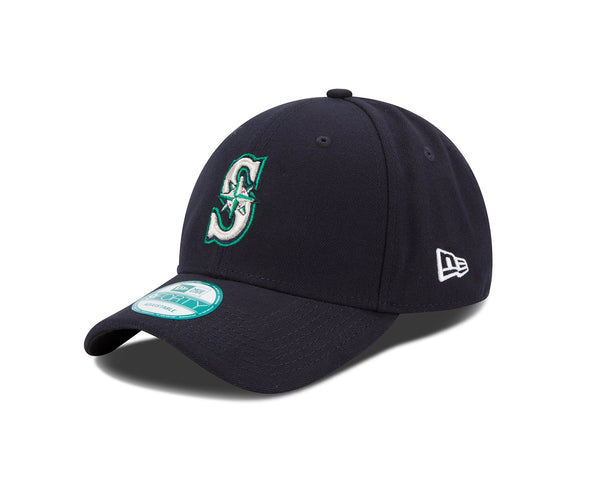 New Era Seattle Mariners MLB JR The League YOUTH 9FORTY Velcroback Hat Navy Blue