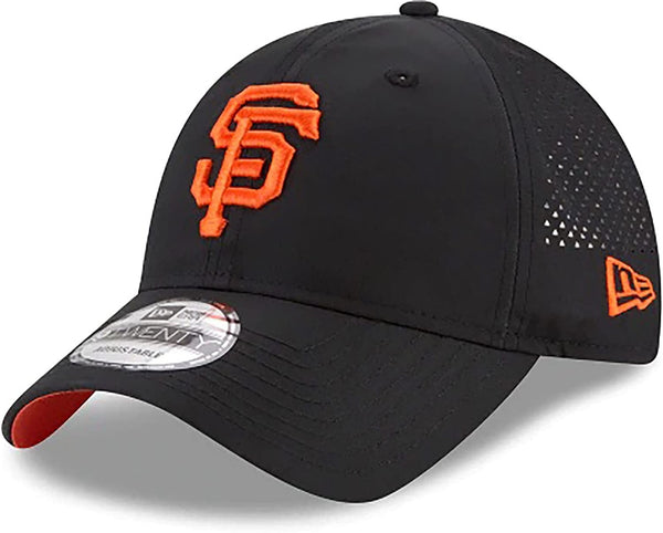New Era San Francisco Giants Perforated Pivot 9TWENTY Velcroback Black Hat