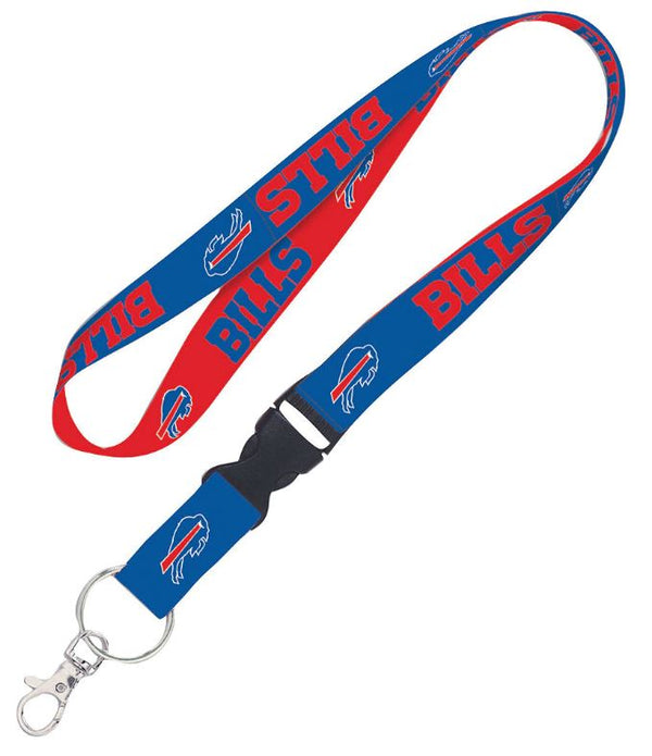 - Wincraft Buffalo Bills NFL Authentic Lanyard with Detachable Buckle Blue Red