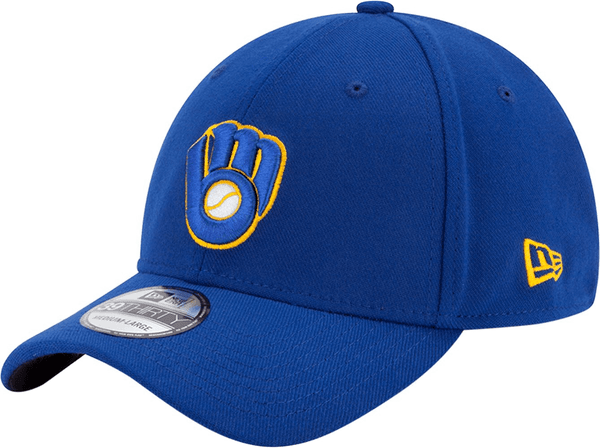 New Era Milwaukee Brewers MLB Team Classic 39THIRTY Stretch Fit Hat Blue
