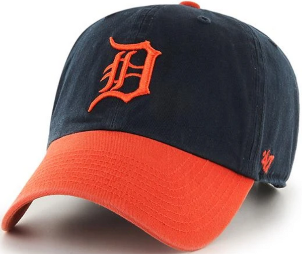 Detroit Tigers '47 Clean Up Navy Blue/Orange Hat