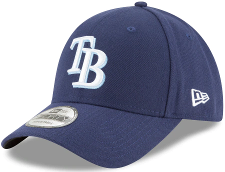 New Era Tampa Bay Rays MLB JR The League YOUTH 9FORTY Velcroback Hat Navy Blue