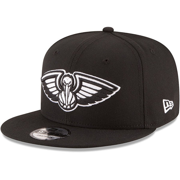 New Era New Orleans Pelicans NBA Basic BW 9FIFTY Snapback Hat Black