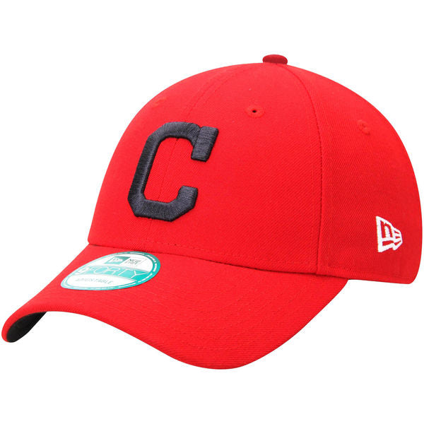 New Era Cleveland Indians MLB The League 9FORTY Velcroback Hat Red