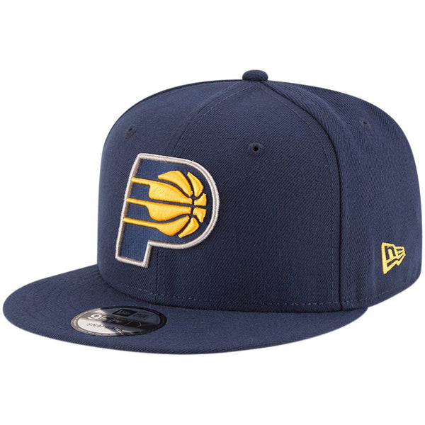 New Era Indiana Pacers NBA Basic OTC 9FIFTY Snapback Hat Navy Blue