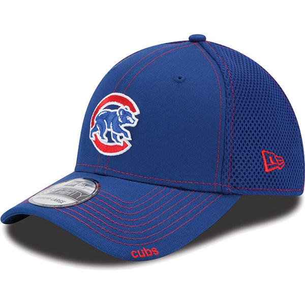 New Era Chicago Cubs Neo MLB 39THIRTY Stretch Fit Hat Blue