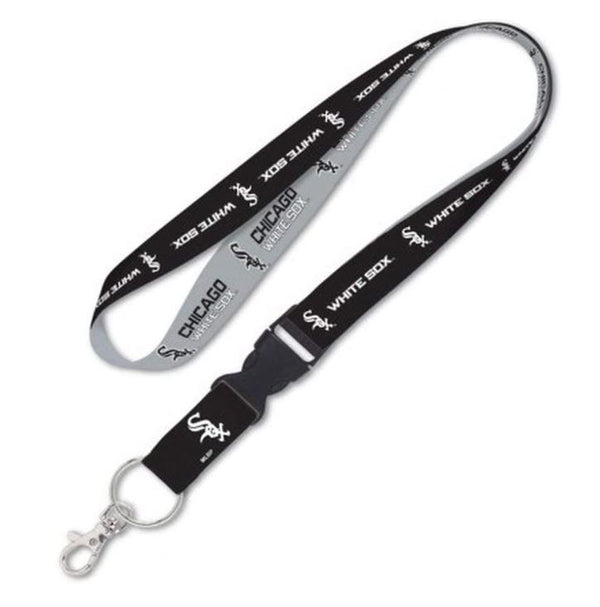 Wincraft Chicago White Sox MLB One Size Lanyard with Detachable Buckle Gray Black