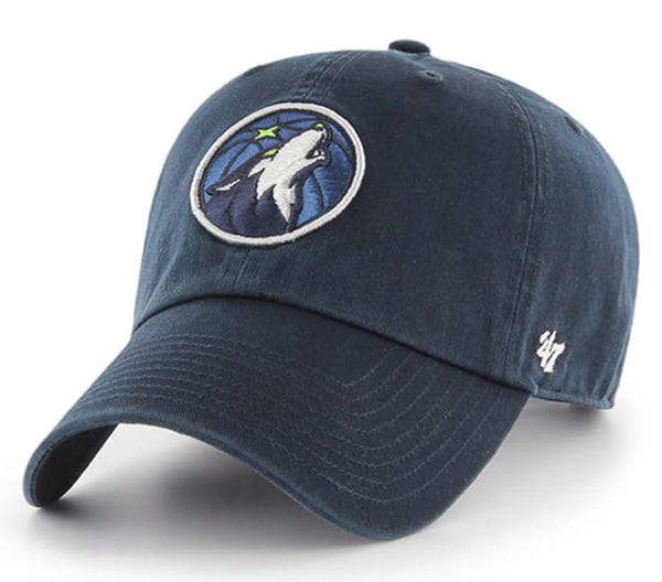 '47 Minnesota Timberwolves Clean Up Strapback Navy Blue Hat