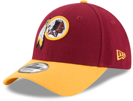 New Era Washington Redskins NFL The League 9FORTY Velcroback Adjustable Hat Maroon Yellow