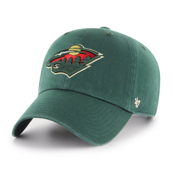 '47 Minnesota Wild Clean Up Strapback Green Hat