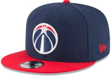 New Era Washington Wizards NBA 2Tone OSFA 9FIFTY Snapback Hat Navy Blue Red